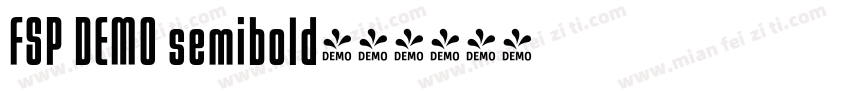 FSP DEMO semibold字体转换